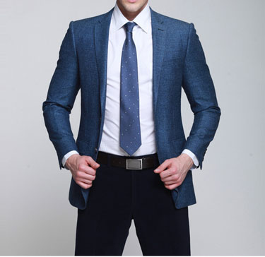 藍色男士職業(yè)裝
