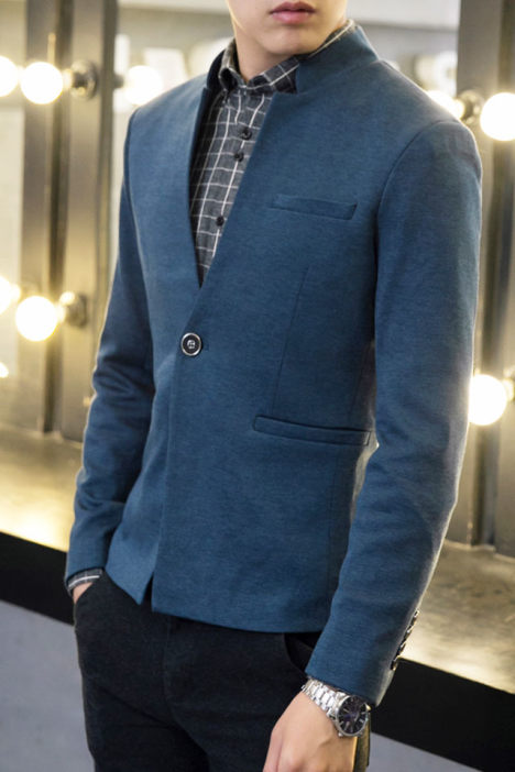 男士立領(lǐng)小西服定制