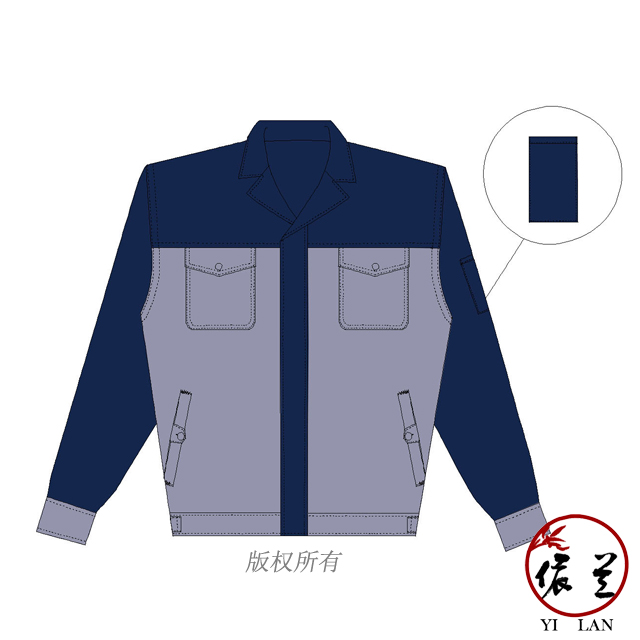 全工藝滌棉內(nèi)包邊工作服定制