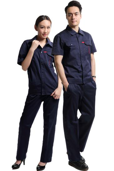 夏季時(shí)尚新款員工工作服定制